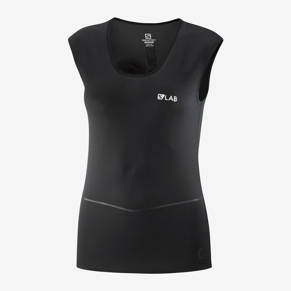 Salomon T-Shirts Dame Sort - S/LAB NSO SL WOMENS (FVEAX-6183)